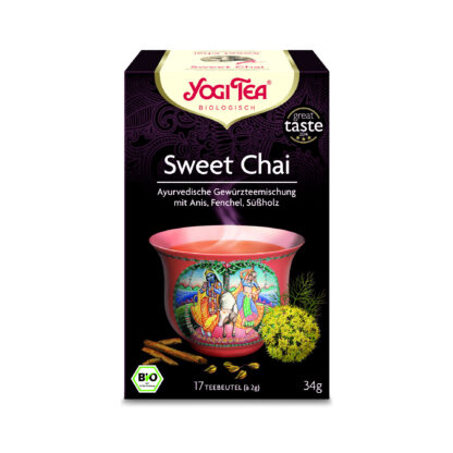 Yogi Tea Sweet Chai, Gewürztee mit Anis, Fenchel und Süssholz