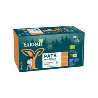 Yarrah Katzenfutter Multipack Paté Lachs/Truthahn/Rind