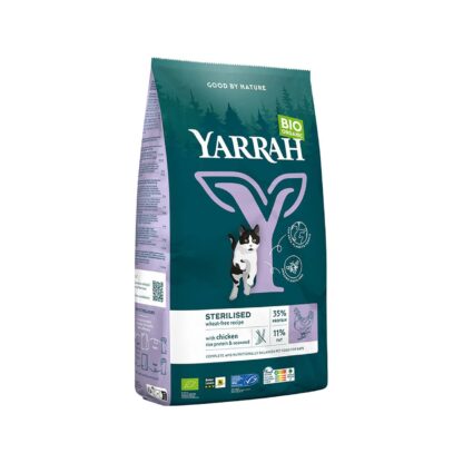 Yarrah Katzenfutter getreidefrei Huhn & Fisch für sterilisierte Katzen 700 g