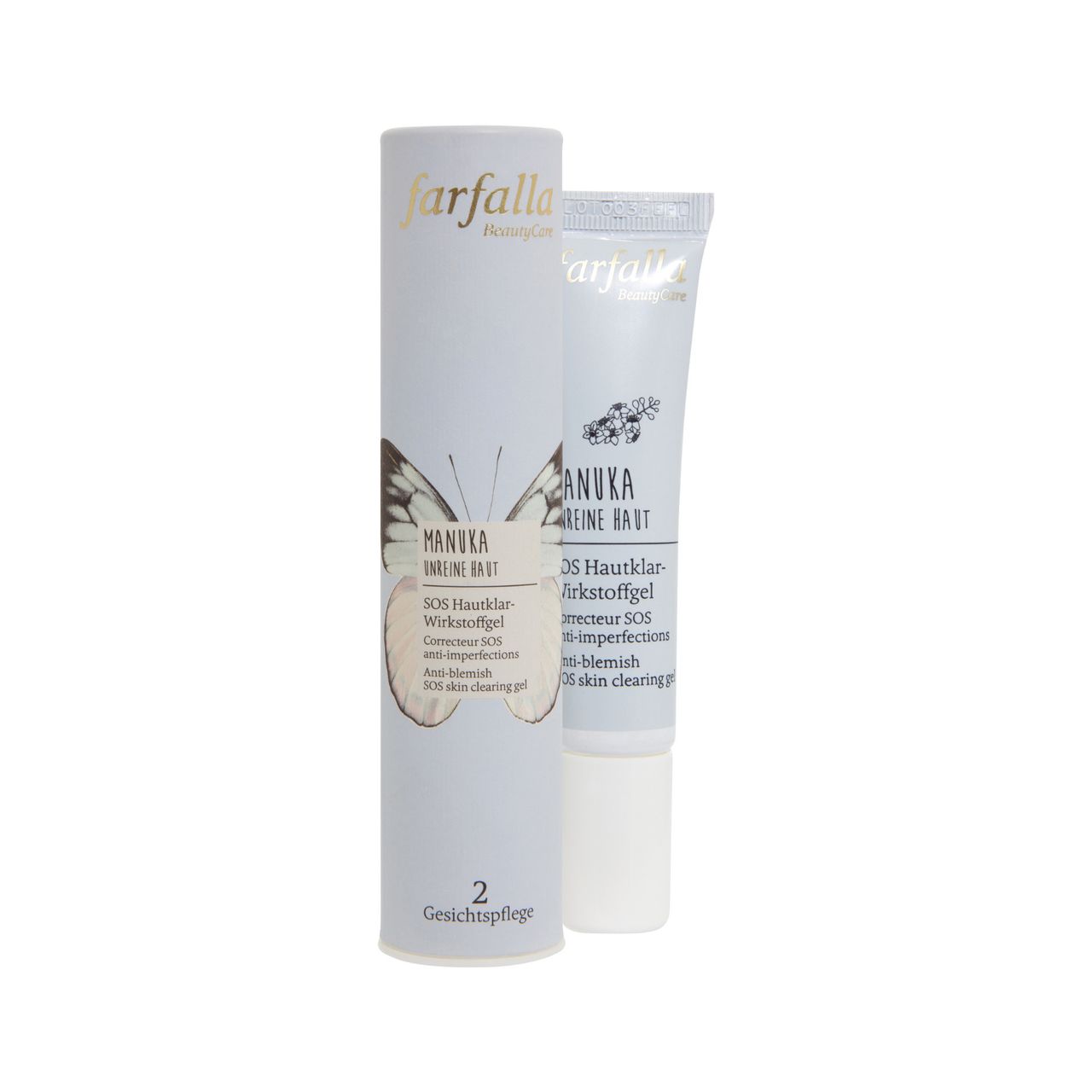 farfalla Manuka Unreine Haut SOS Hautklar-Wirkstoffgel