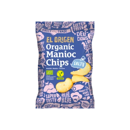 Bio Maniok Chips gesalzen El Origen 60g