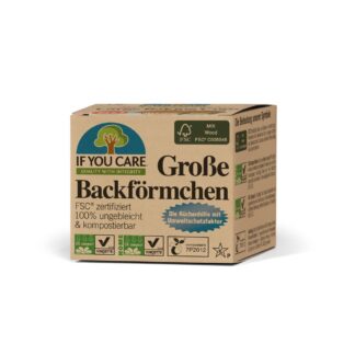 if you care Backförmchen aus 100% ungebleichtem Papier