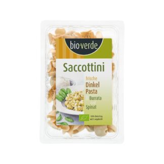 Dinkel Saccotitni mit Burrata und Spinat 250g