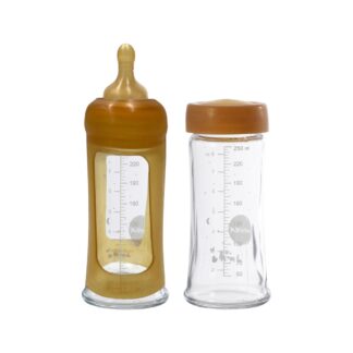 2er Set Glasflaschen mit Weithals, 240 ml, 3-24 Mt