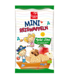 Mini Bio-Reiswaffeln Apfel-Zimt 40g